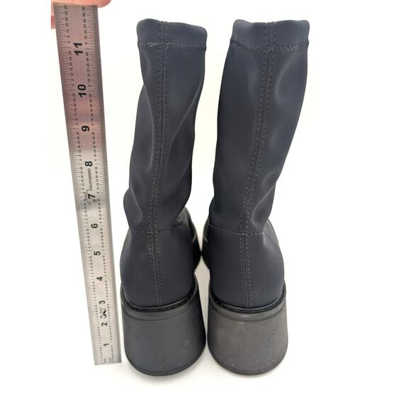 La Canadienne Knit Jared Platform Bootie Women's Black Size US11M EU42 - Picture 4 of 14